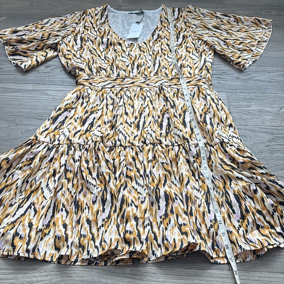 Axara Paris | Colourful splat printed flowy dress / New with tags Size M - Picture 9 of 14